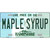 Maple Syrup New Hampshire Novelty Metal License Plate