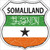 Somaliland Flag Highway Shield Metal Sign