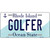 Golfer Rhode Island State License Plate Novelty License Plate