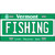 Fishing Vermont Metal Novelty License Plate