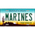 Marines Arizona Novelty Metal License Plate Tag