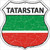 Tatarstan Flag Highway Shield Metal Sign