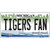 Tigers Fans Michigan Metal Novelty License Plate