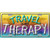 Travel Is My Therapy Novelty License Plate