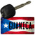 Guanica Puerto Rico State Flag Novelty Metal Key Chain KC-11343