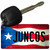 Juncos Puerto Rico State Flag Novelty Metal Key Chain KC-11354
