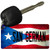 San German Puerto Rico State Flag Novelty Metal Key Chain KC-11378