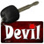 Devil Novelty Metal Key Chain KC-11557