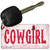 Cowgirl Novelty Metal Key Chain KC-11568