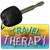 Travel Is My Therapy Novelty Metal Key Chain KC-11732