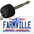 Farmville North Carolina State Novelty Metal Key Chain KC-11746