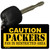 Caution Packers Fan Area Novelty Metal Key Chain KC-2519
