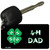 4-H Dad Novelty Metal Key Chain KC-4228