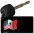 Mexican / American Flag Novelty Metal Key Chain KC-5278