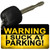 Warning Suck At Parking Novelty Metal Key Chain KC-9903