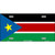 South Sudan Flag Metal Novelty License Plate