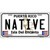 Native Puerto Rico Metal Novelty License Plate