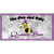 Queen Bee Purple Metal Novelty License Plate