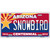 Arizona Centennial Snowbird Novelty Metal License Plate