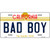 Bad Boy California Novelty Metal License Plate