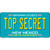 Top Secret New Mexico Novelty Metal License Plate