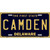 Camden Delaware Novelty Metal License Plate