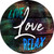 Live Love Relax Novelty Metal Circular Sign C-984