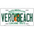 Vero Beach Florida Novelty Metal License Plate