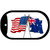 Australia / USA Flag Novelty Metal Dog Tag Necklace DT-11517