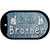 Little Brother Novelty Metal Dog Tag Necklace DT-11548