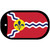 St. Louis State Flag Missouri Novelty Metal Dog Tag Necklace DT-12043