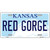 Red Gorge Kansas Novelty Metal License Plate