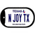 N Joy TX Texas Novelty Metal Dog Tag Necklace DT-9403