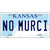 No Murci Kansas Novelty Metal License Plate