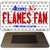 Flames Fan Alberta State Novelty Metal Magnet M-10818