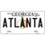 Atlanta Georgia Novelty Metal License Plate