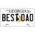 Best Dad Georgia Novelty Metal License Plate