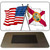 Florida Crossed US Flag Novelty Metal Magnet M-11469