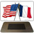 France Crossed US Flag Novelty Metal Magnet M-11512