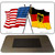 Germany Crossed US Flag Novelty Metal Magnet M-11513