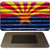Arizona Flag Corrugated Novelty Metal Magnet M-11815