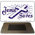 Jesus Saves Novelty Metal Magnet M-256