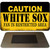 Caution White Sox Fan Area Novelty Metal Magnet M-2629