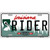 Rider Louisiana Novelty Metal License Plate