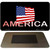 America with Flag Novelty Metal Magnet M-3560