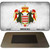 Monaco S Flag Novelty Metal Magnet M-4097