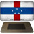 Netherlands Antilles Flag Novelty Metal Magnet M-4109