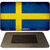 Sweden Flag Novelty Metal Magnet M-486