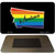 Montana State Outline Rainbow Novelty Metal Magnet M-6340
