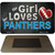 This Girl Loves Her Panthers Novelty Metal Magnet M-8041